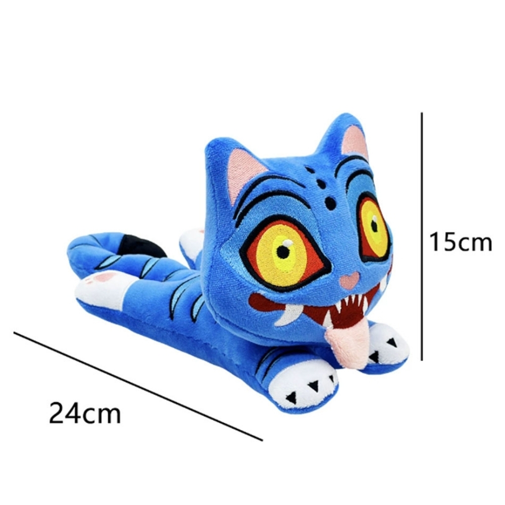 K-Pop Demon Hunters Plush Derpy Blue Tiger Stuffed Animal Kpop Christmas Gift - Picture 12 of 12